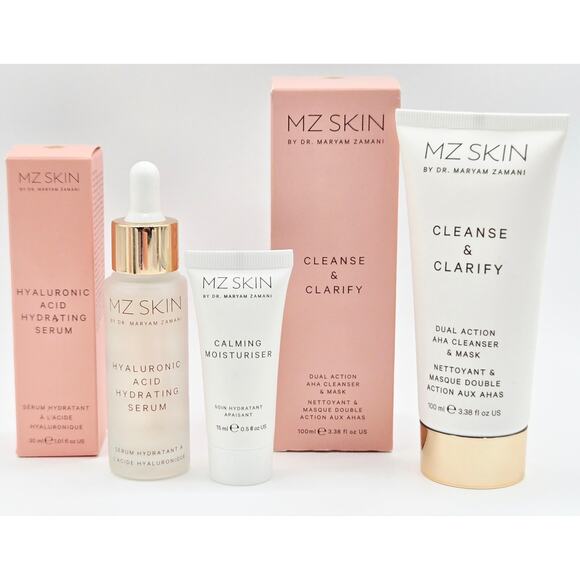 MZ Skin Hyaluronic Acid Hydrating Serum w/ Cleanse and Clarify, Calming Moisture - Picture 1 of 3